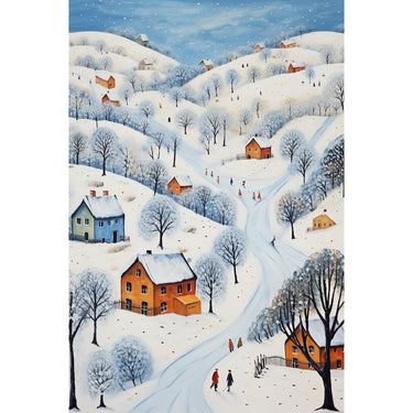 peinture hiver naive
